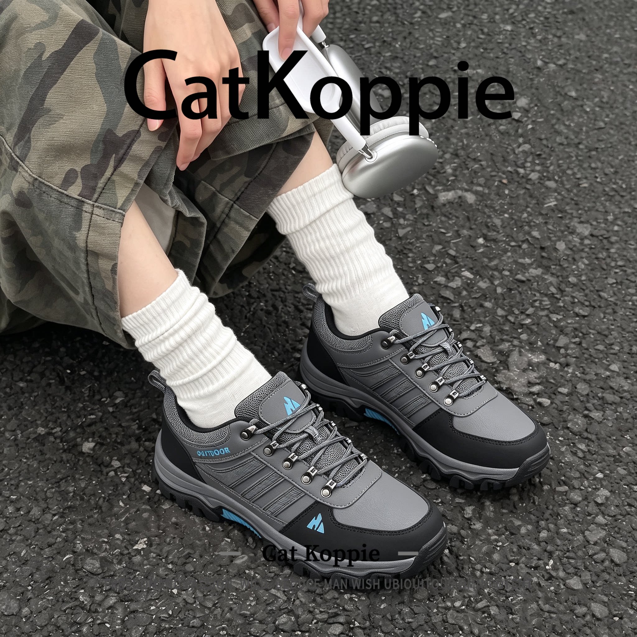 【旷野回响】Cat Koppie2026夏季新款劳保鞋男大码防砸耐磨登山鞋