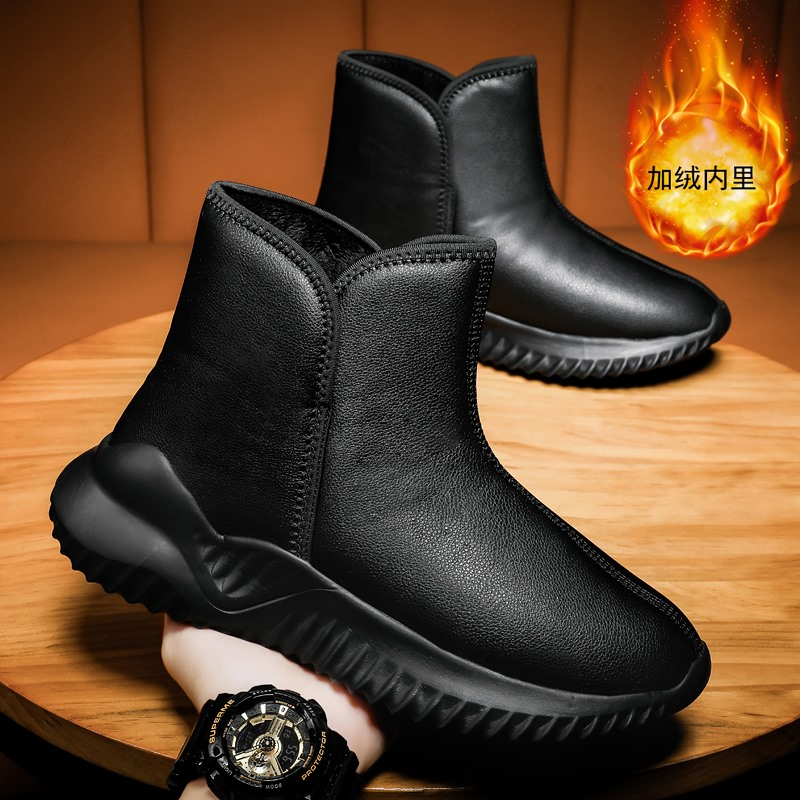 【香港&轻奢】雪地靴男2025新款冬季加绒加厚保暖厚底防滑户外潮
