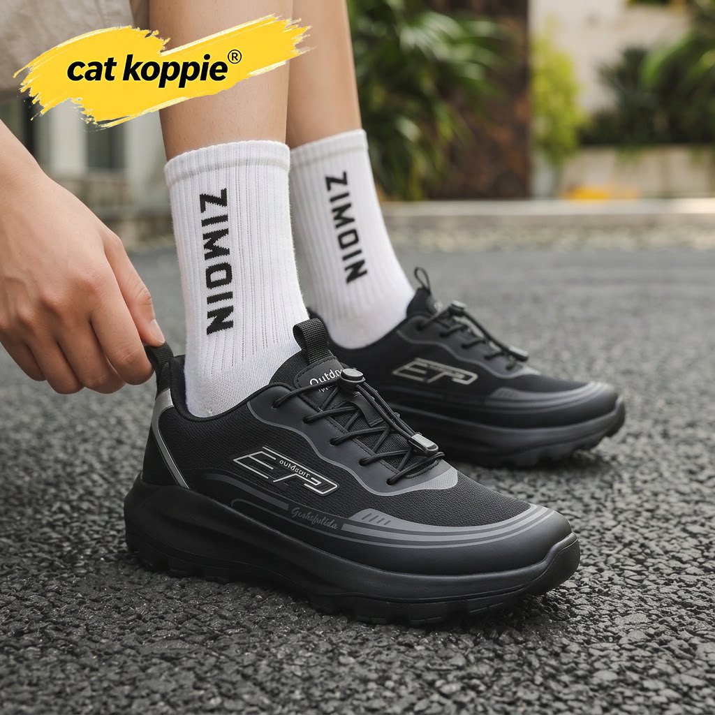 Cat Koppie透气网面鞋男鞋2026夏季新款底轻便厚底百搭运动休闲鞋