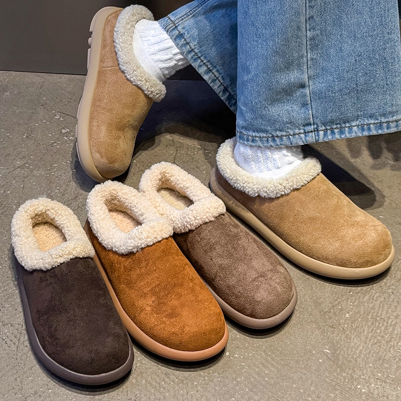 香港冬季加绒加厚勃肯鞋土豆雪地