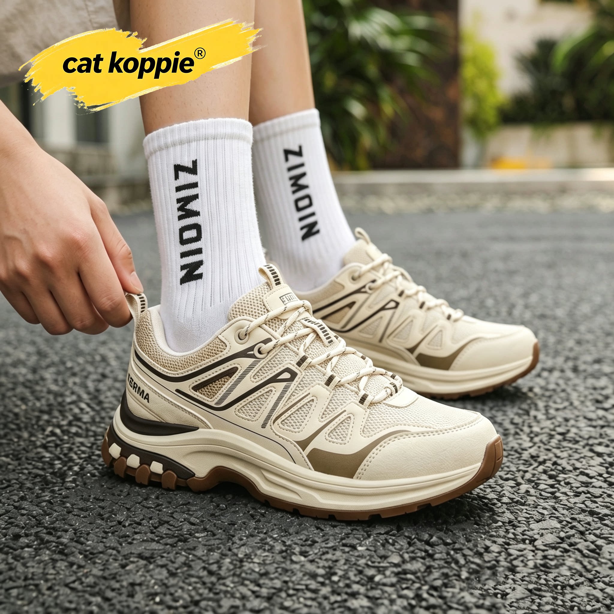 Cat Koppie户外登山徒步鞋软弹缓震透气不闷脚防滑耐磨男女通勤鞋