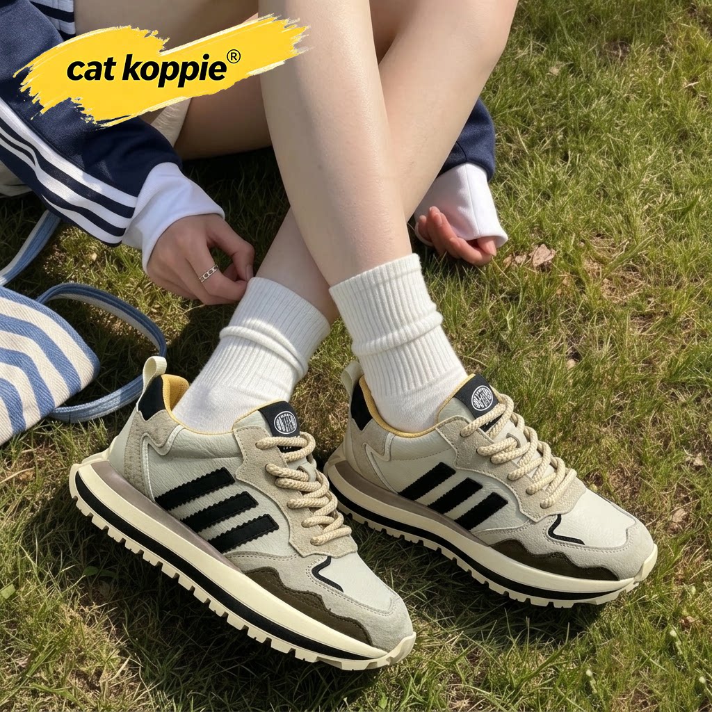 Cat Koppie秋季新款网面休闲运动鞋轻便透气大码潮鞋男款百搭男鞋