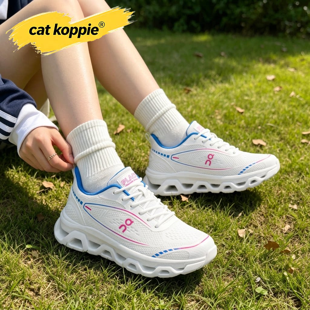 Cat Koppie网面透气男鞋秋季男生休闲运动鞋跑步减震轻便防臭网鞋