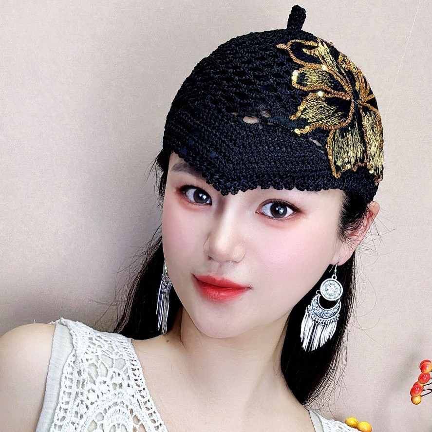 民族风帽子休闲复古包头帽原创纯手工四季通用枫叶美人尖帽,服饰配件/皮带/帽子/围巾,帽子,淘宝优惠券,粉丝福利购,淘宝优惠卷