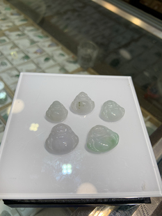 天然A货翡翠玉佛爷 A货佛公吊坠 迷你小佛项坠 锁骨链玉坠 宝宝玉