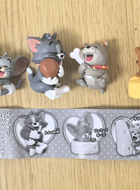 正版散货多美卡TOMY猫和老鼠美食系列汤姆杰瑞公仔摆件扭蛋手办