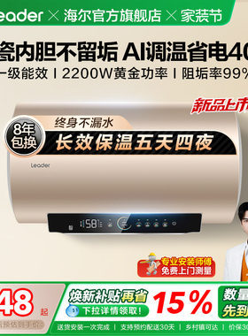 海尔出品统帅家用电热水器速热50L一级能效镁棒免换官方LD5S