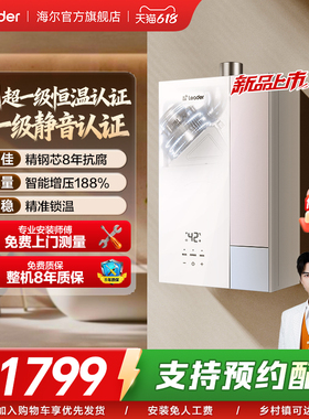 海尔出品统帅燃气热水器天然家用16L一级静音恒温焕新补贴LG5MAX