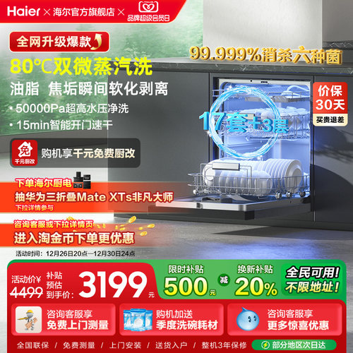 海尔W30Max旗舰版17套洗碗机