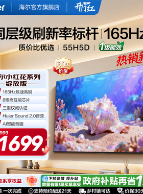 海尔小红花电视55H5D 2026新款55英寸家用液晶电视机以旧换新补贴