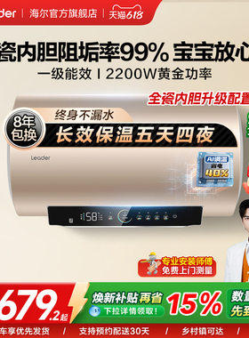 海尔出品统帅电热水器租房家用一级能效以旧换新50升镁棒免换LD5S