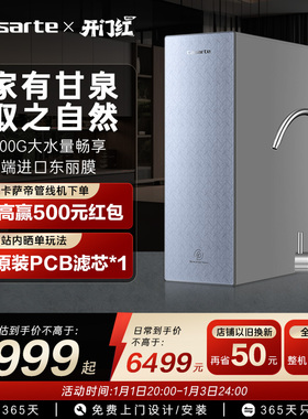 【新品】卡萨帝锌锶矿泉1200G净水器家用厨卫净饮机RZC1