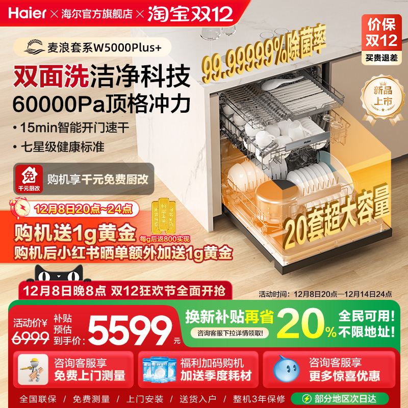 [超级新品]海尔麦浪20套洗碗机