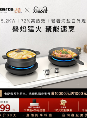 卡萨帝致境燃气灶煤气灶厨房家用灶台猛火灶炉灶天然气灶CDZ5U9