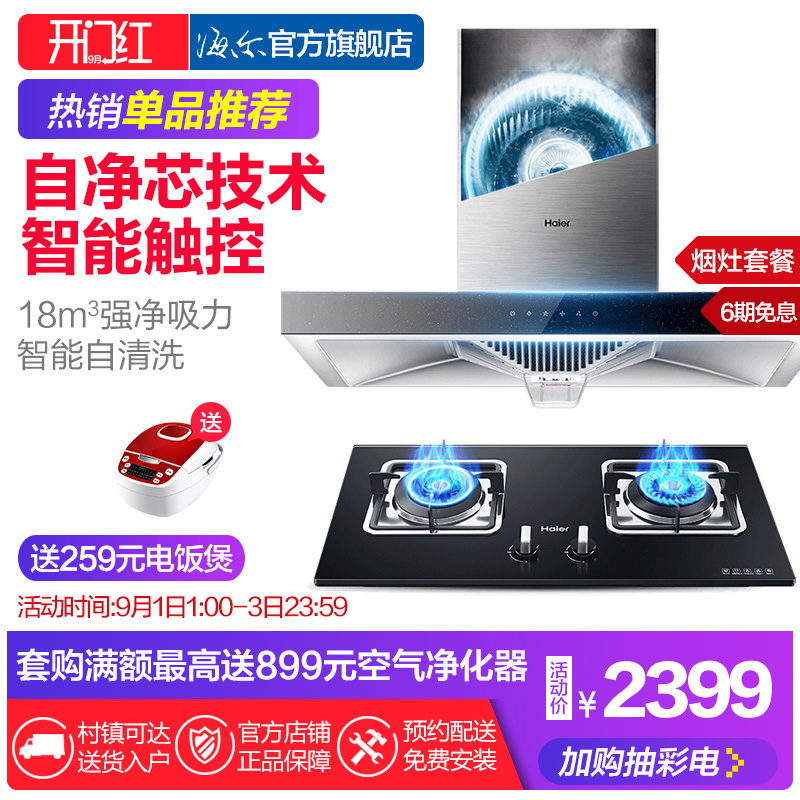 Haier/º£¶û E900T6R(T)+QE5B1³éÓÍÑÌ»úÈ¼ÆøÔî¾ßÌײÍÑÌÔîÌ××°
