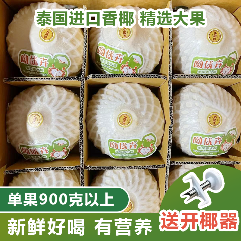 椰子泰国进口香水椰青9个装大果