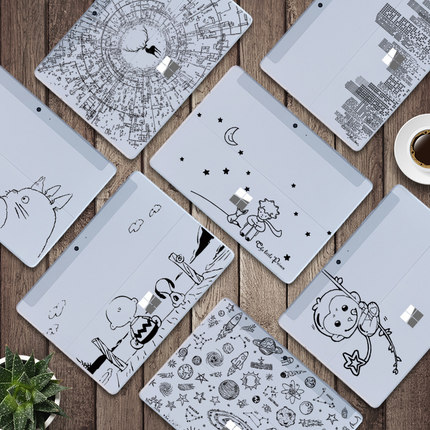 微软Surface Go贴纸10寸平板电脑创意背贴透明背膜透彩贴膜配件