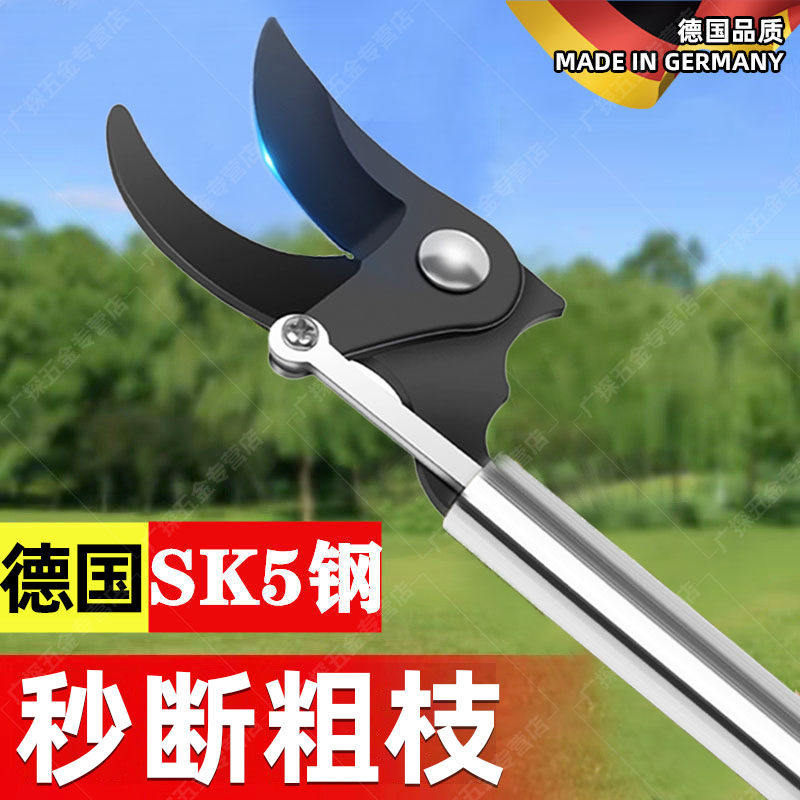 德品质高枝剪伸缩高空剪树枝专用剪刀果树园艺剪加长sk5不锈钢图片