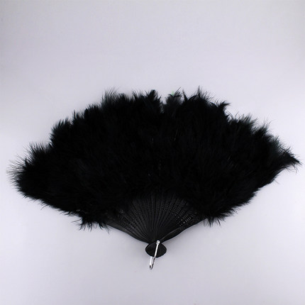 千奇坊 羽毛扇子，羽毛扇，舞蹈扇，表演扇，羽绒扇（21片多色可选）