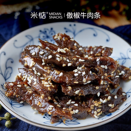 米惦傲椒牛肉条巨上头！够劲道！