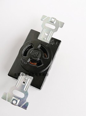 台湾隆光暗装电木插座LK2320F 20A250V3P可代松下WF2320K黑色防松