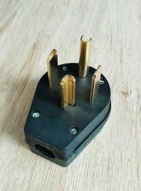 XD美规大功率房车插头NEMA 14-30P美规30A125/250V4P加厚版纯铜件