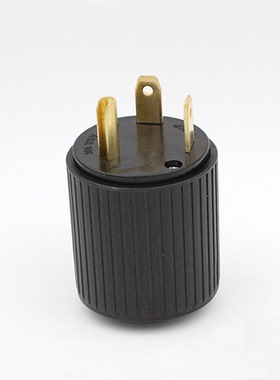 国产XD熊大电源优质直式三脚插头TT-30P 30A125V3P纯铜插脚黑色