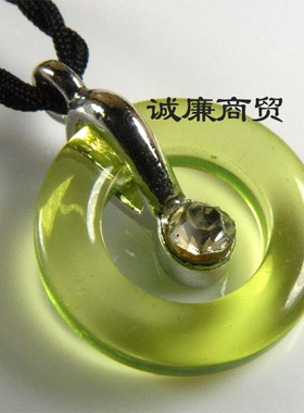 琉璃饰品 浅绿色圆环 jyg93480127