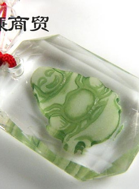 琉璃饰品 浅绿色夜光佛 jyg93480131