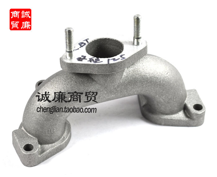 摩托车 CBT125/CM125三通改进型 化油器连接管/连接头/化油器接头