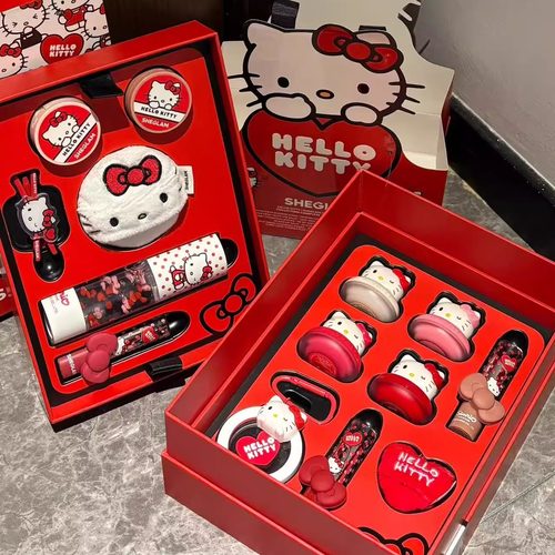 Sheglam情人节限定系列hello kitty联名腮红唇膏粉扑眼影