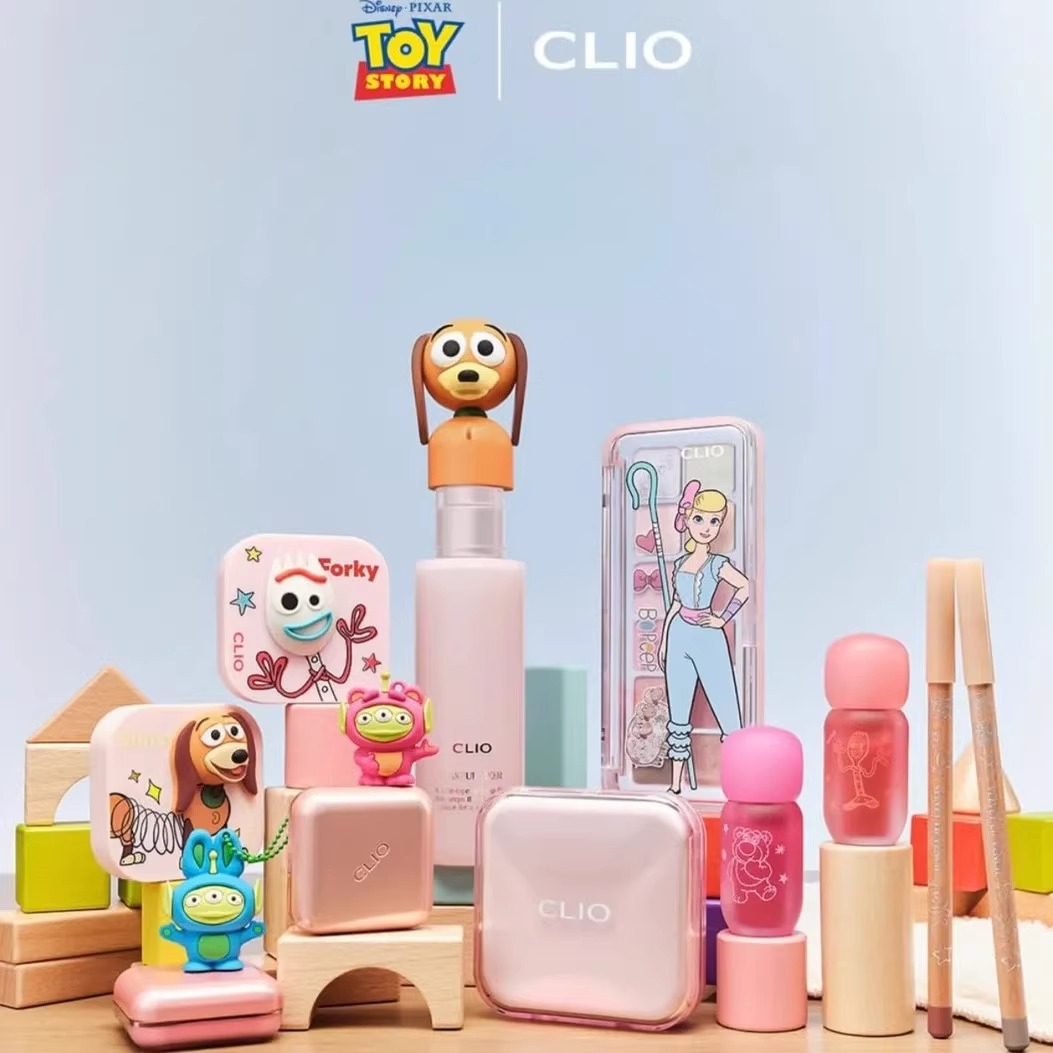 宥真尼代言~韩国6月限定CLIO玩具总动员联名彩妆套盒眼影唇釉