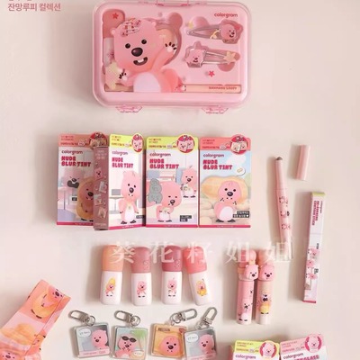 10月出~韩国colorgram联名loppy系列腮红眼影唇釉唇泥哑光限定