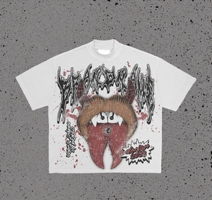 American style short-sleeved oversized Y2k streetwear男女T恤