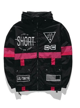 Spring and Autumn College Style Thin Windproof Jacket