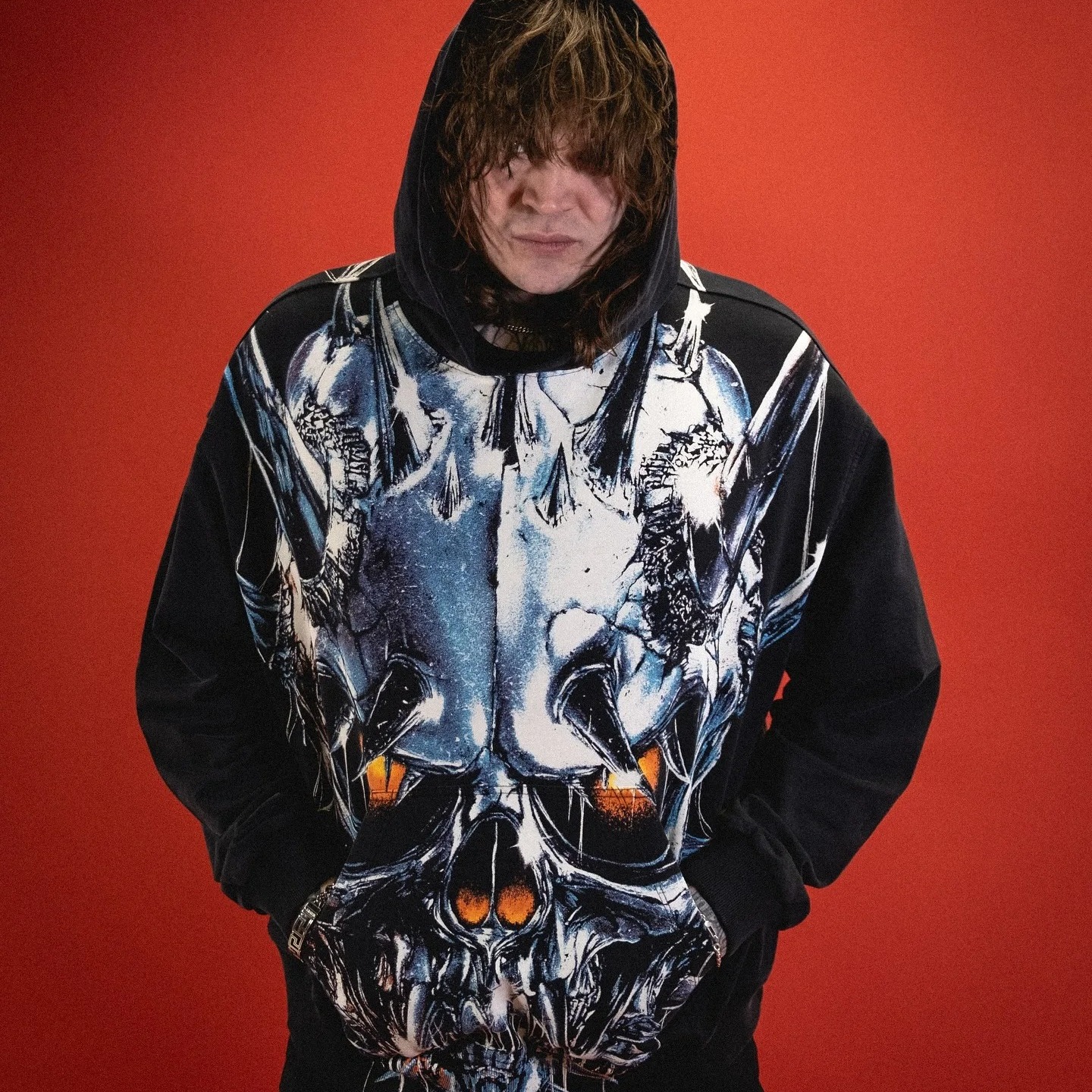 Vintage Print Oversized Graphic Sweatshirt Hoodie