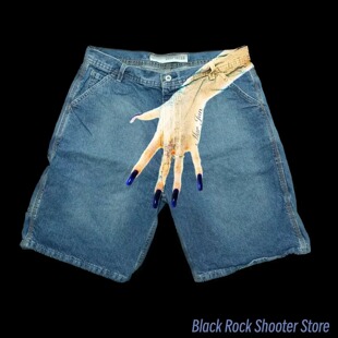 Y2k Jeans Gothic Sweatpants Denim Shorts Women Clothing