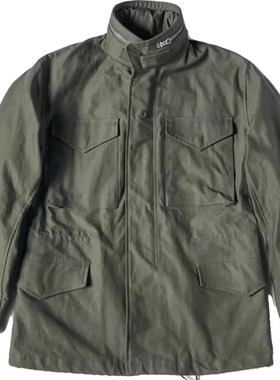 Casual Jacket Vintage Heavy Duty Windbreaker Army Green