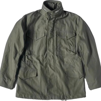 Casual Jacket Vintage Heavy Duty Windbreaker Army Green