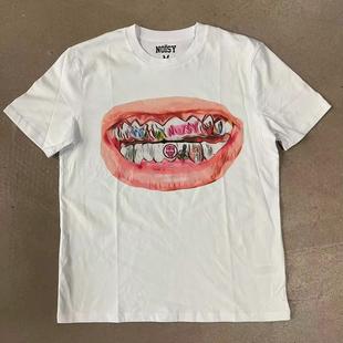 Short Personality Sleeved Streetwear Neck Y2K Round Punk