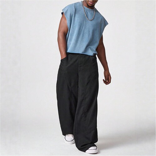 Wide-sleeved short loose turtleneck shirt