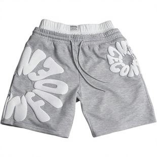 Men's Letter Graphic Track Shorts Y2k Waist Summer Shorts