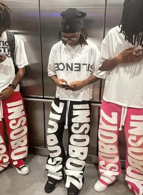 street letter jogging pants men women Y2K hip-hop trousers