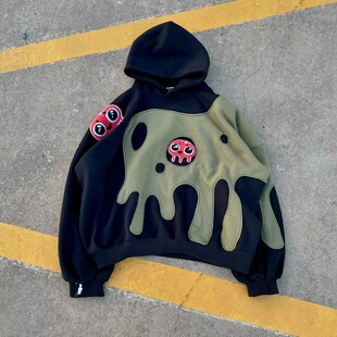 Printed pattern terry cloth washed extra large autumn