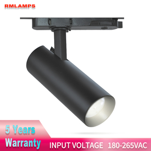 LED轨道灯二线三线四线导轨灯DALI调光可控硅亮博物馆画廊30W40W