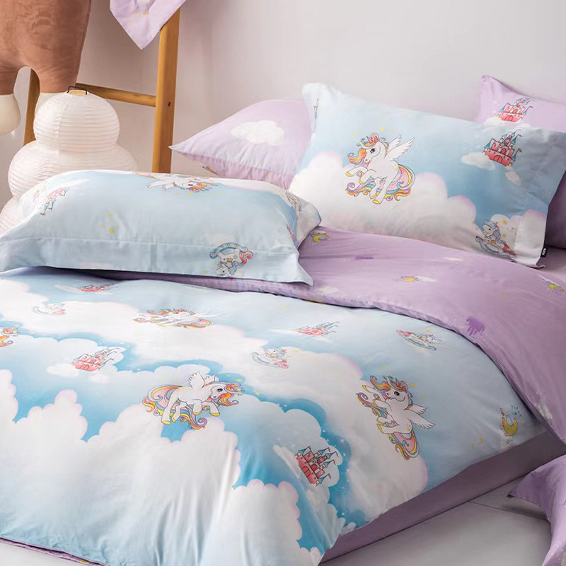 多喜爱新品卡通纯棉四件套全棉儿童1.5m床专柜同款线下款开心农场