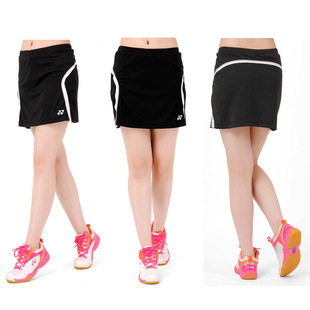 特价YONEX黑色羽毛球服短裙带里裤尤尼克斯球服运动裙CS2614