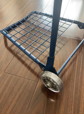 适用宜家拉杆车80mm双轴承静音轮护木地板耐磨单轮PU透明轮轱辘