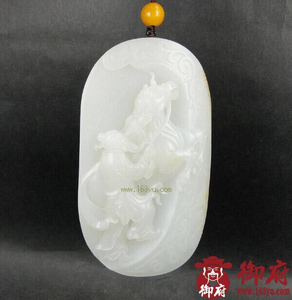 百花玉缘杯银奖 新疆和田玉黄皮白玉籽玉 伯乐相马137克