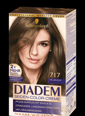 德国Schwarzkopf 施华蔻 Diadem 染发剂染发膏717亮棕色